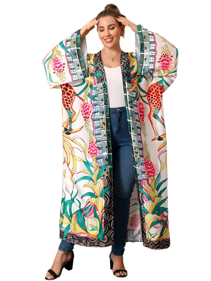 Malia Boho Printed Colourful Oversized Kimono - Koda Fashion & Decor - Free Shipping