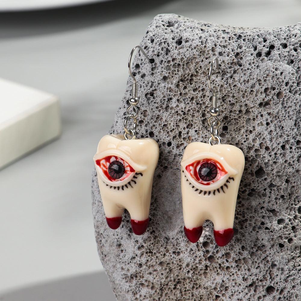 Tooth Eye Earrings Koda Fashion & Decor