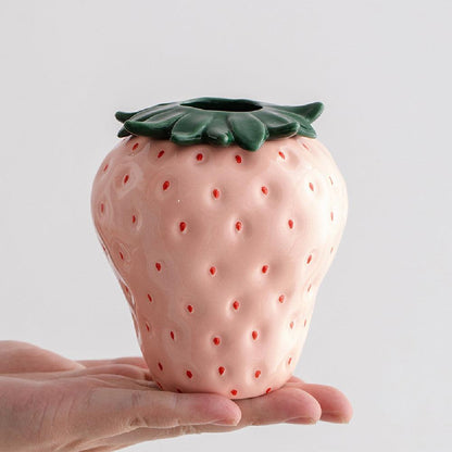 Ceramic Strawberry Flower Vase Koda Fashion & Decor