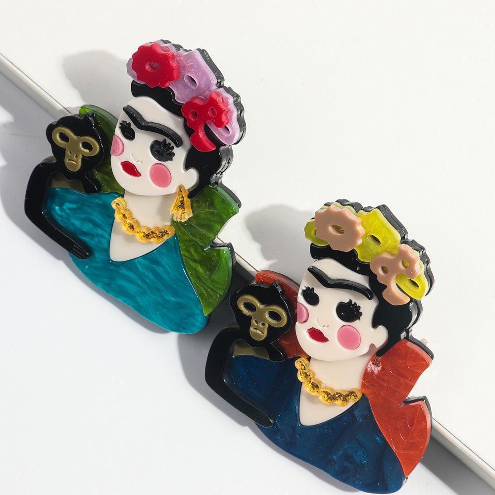 Frida Kahlo Monkey Brooch - Koda Fashion & Decor - Free Shipping