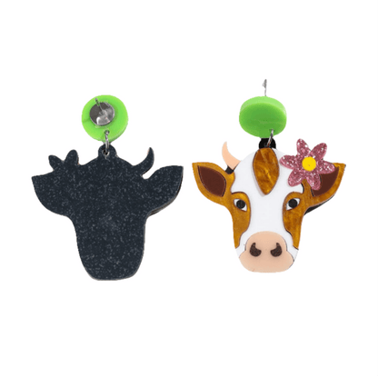 How Now Brown Cow Earrings Koda Fashion & Decor