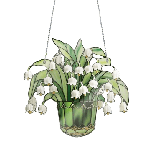 Lily of the Valley Stained Glass Suncatcher Koda Fashion & Decor