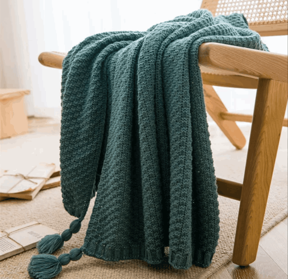 Arya Knitted Throw Blanket - Koda Fashion & Decor - Free Shipping