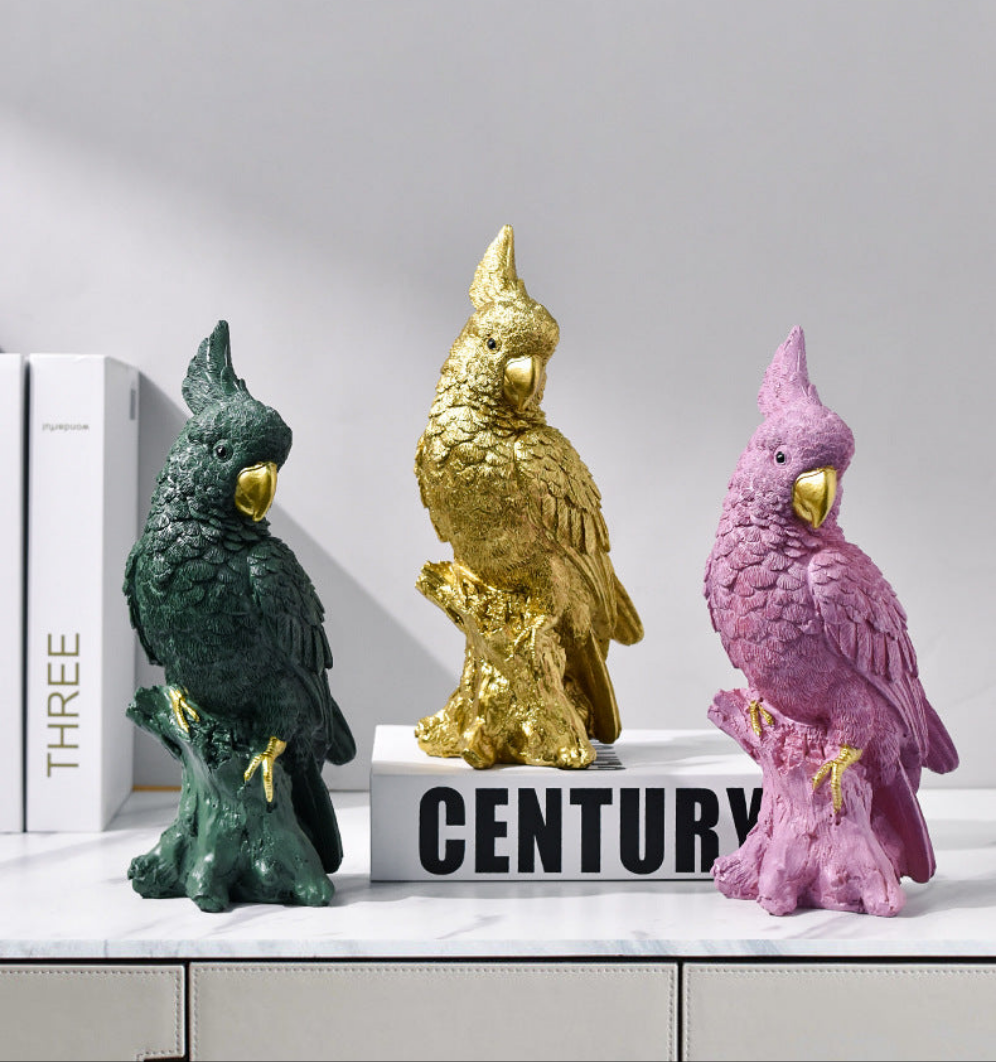 Green Cockatoo Statue - Koda Store Australia - Free Shipping