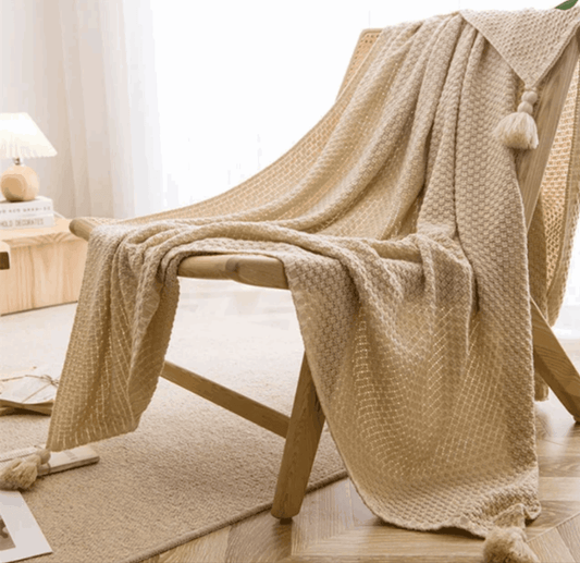 Arya Knitted Throw Blanket - Koda Fashion & Decor - Free Shipping