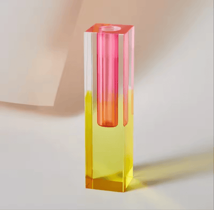 Modern Prism Iridescent Pillar Vase Koda Fashion & Decor