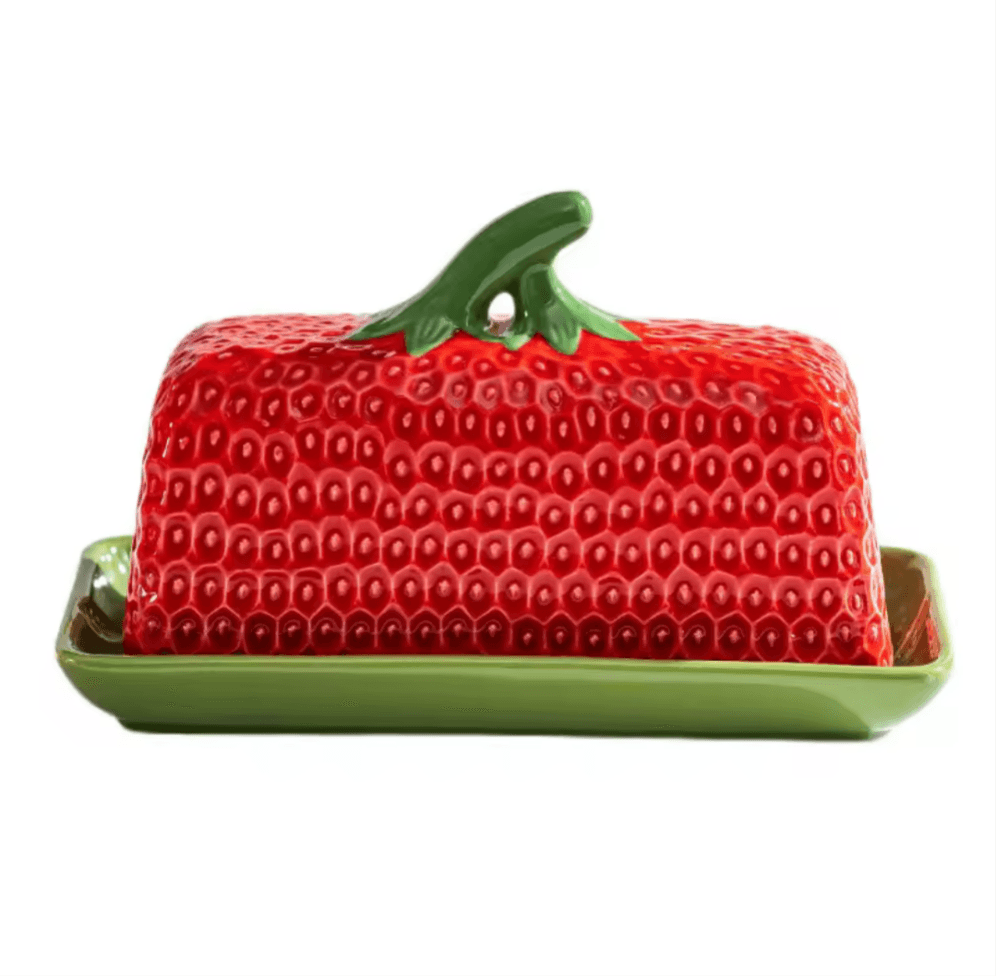 Strawberry Butter Dish - Koda Store Australia - Free Shipping