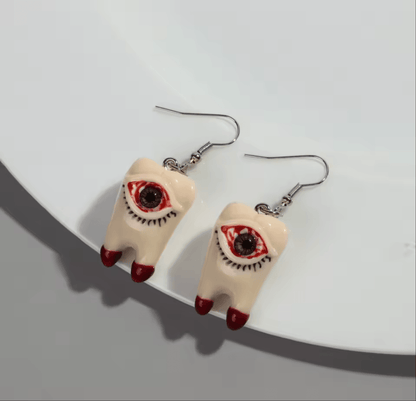 Tooth Eye Earrings Koda Fashion & Decor