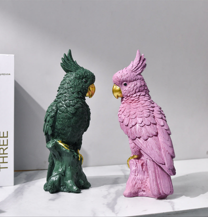 Green Cockatoo Statue - Koda Store Australia - Free Shipping