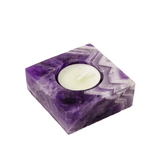 Square Natural Stone Tealight Candle Holder Koda Fashion & Decor