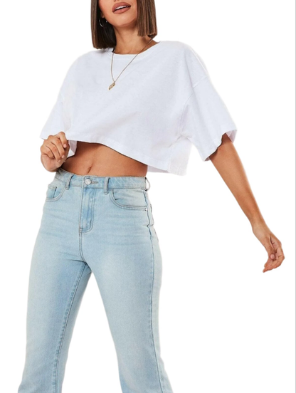 Air Flow Loose-Fit Crop Top