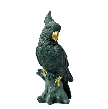 Green Cockatoo Statue