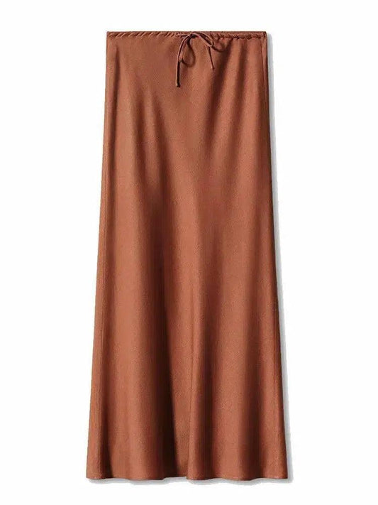 Silky Satin High-Waisted Midi Skirt - Koda Fashion & Decor - Free Shipping