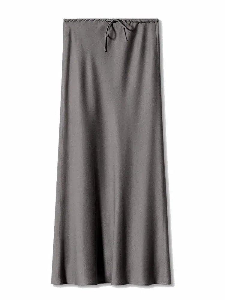 Silky Satin High-Waisted Midi Skirt - Koda Fashion & Decor - Free Shipping