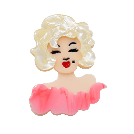 Marilyn Monroe Acrylic Brooch Koda Fashion & Decor