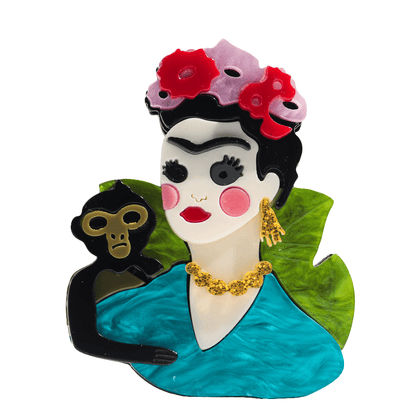 Frida Kahlo Monkey Brooch Koda Fashion & Decor