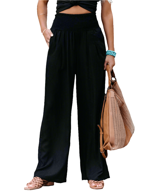 High-Waisted Loose Fit Pants