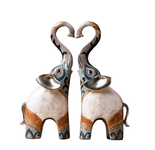 Shell-Stitched Good Luck Elephants Koda Fashion & Decor