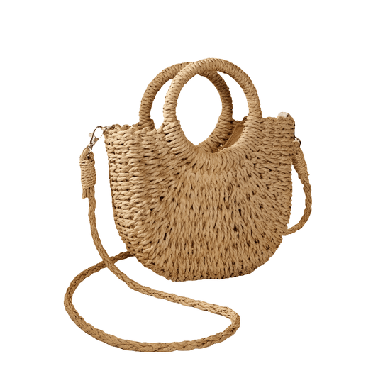 Kelsie Rattan Handbag