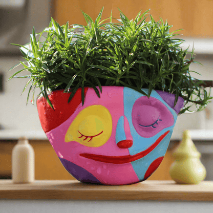 Abstract Rainbow Face Planter - Koda Fashion & Decor - Free Shipping