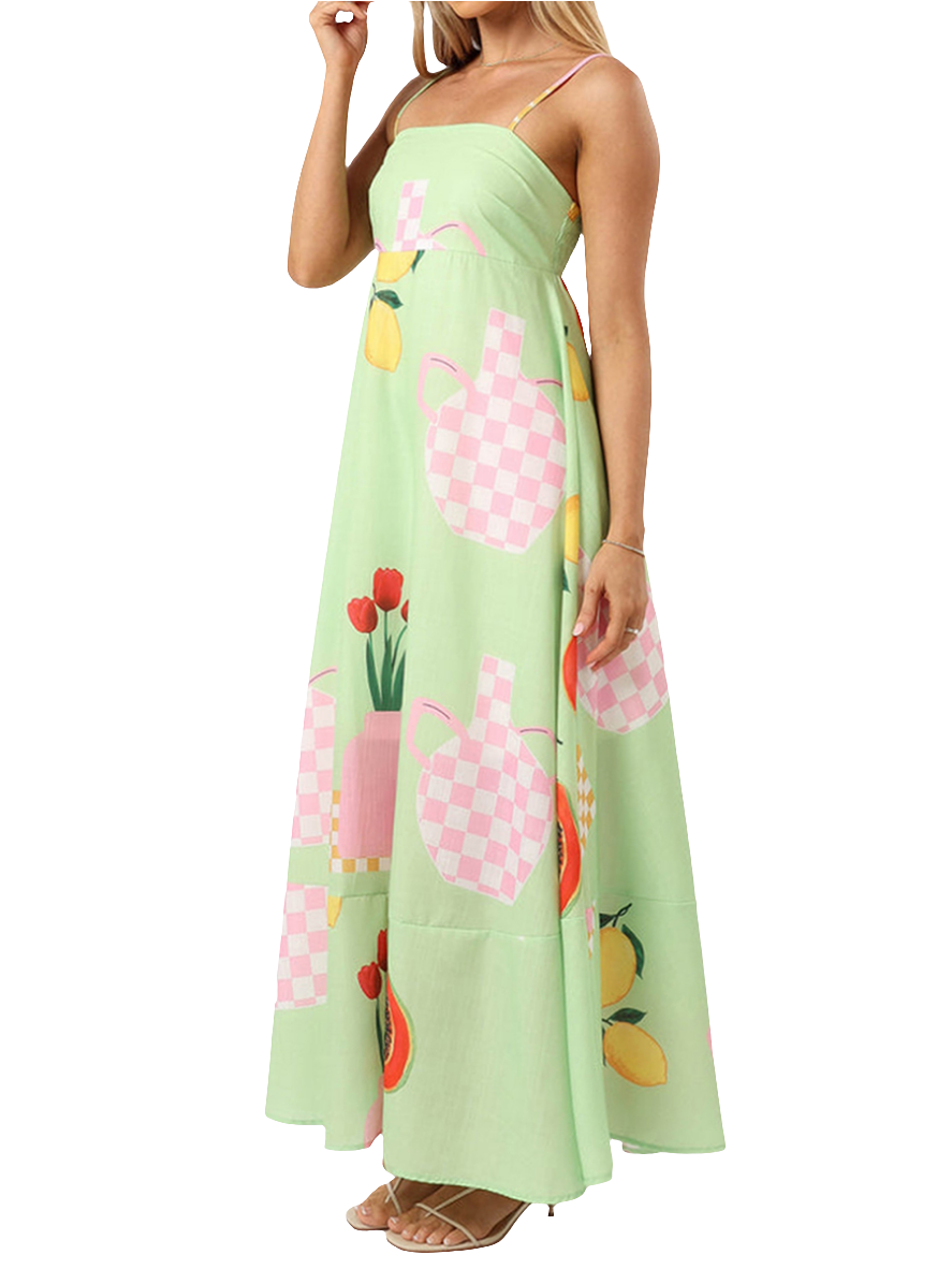 Summertime Vibes Printed Maxi Dress