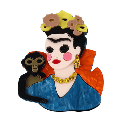 Frida Kahlo Monkey Brooch Koda Fashion & Decor