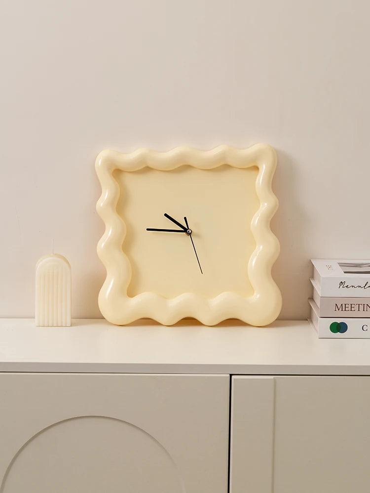 Cream Biscuit Wall Clock - Koda Fashion & Decor - Free Shipping