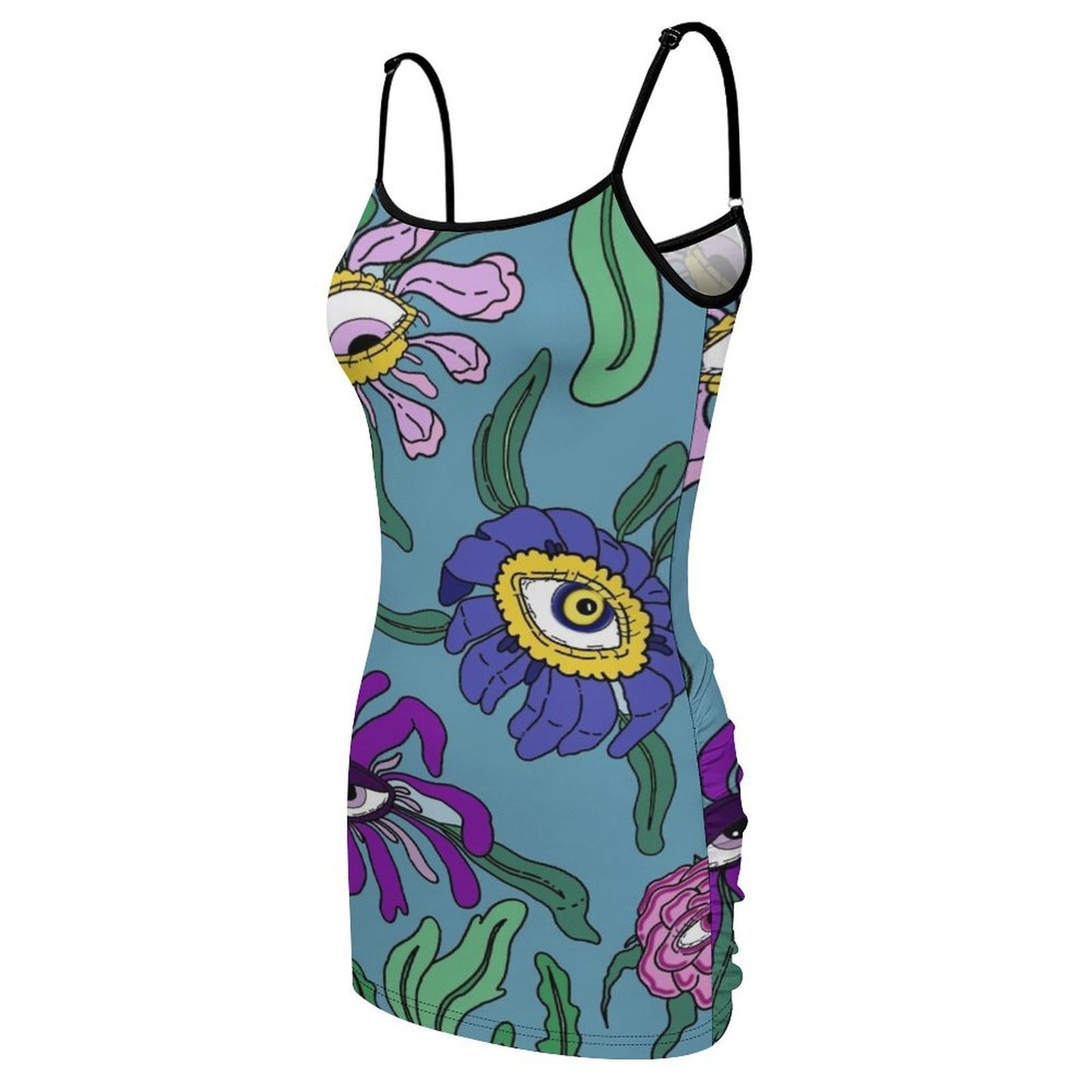 Nature's Seeing Eye Printed Mini Dress