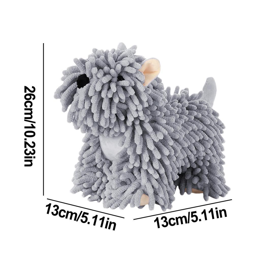 Chenille Absorbable Puppy Hand Towel - Machine Washable - Koda Fashion & Decor - Free Shipping