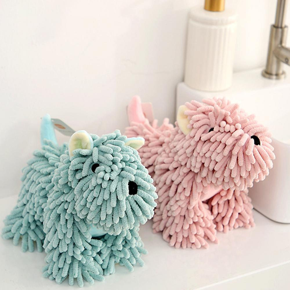 Chenille Absorbable Puppy Hand Towel - Machine Washable - Koda Fashion & Decor - Free Shipping